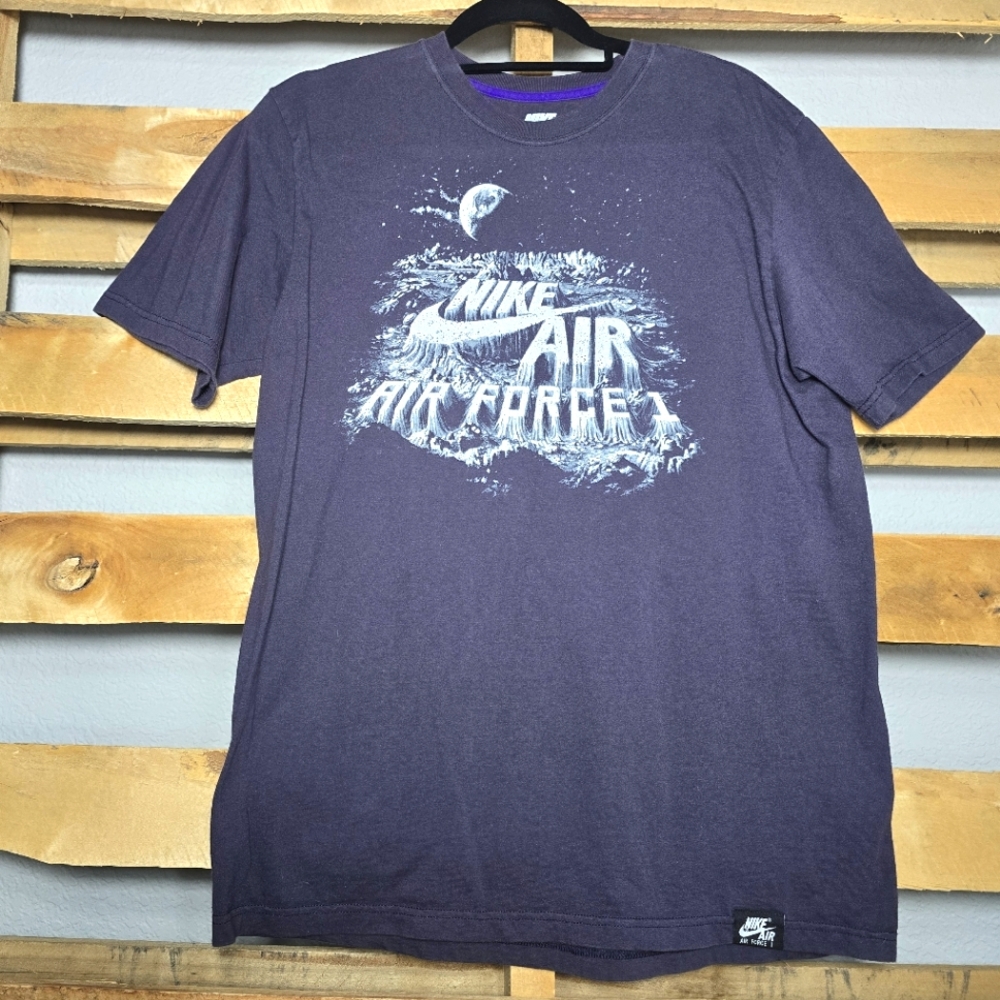 Nike Air force 1 t-shirt Size:L Color:Purple Gray